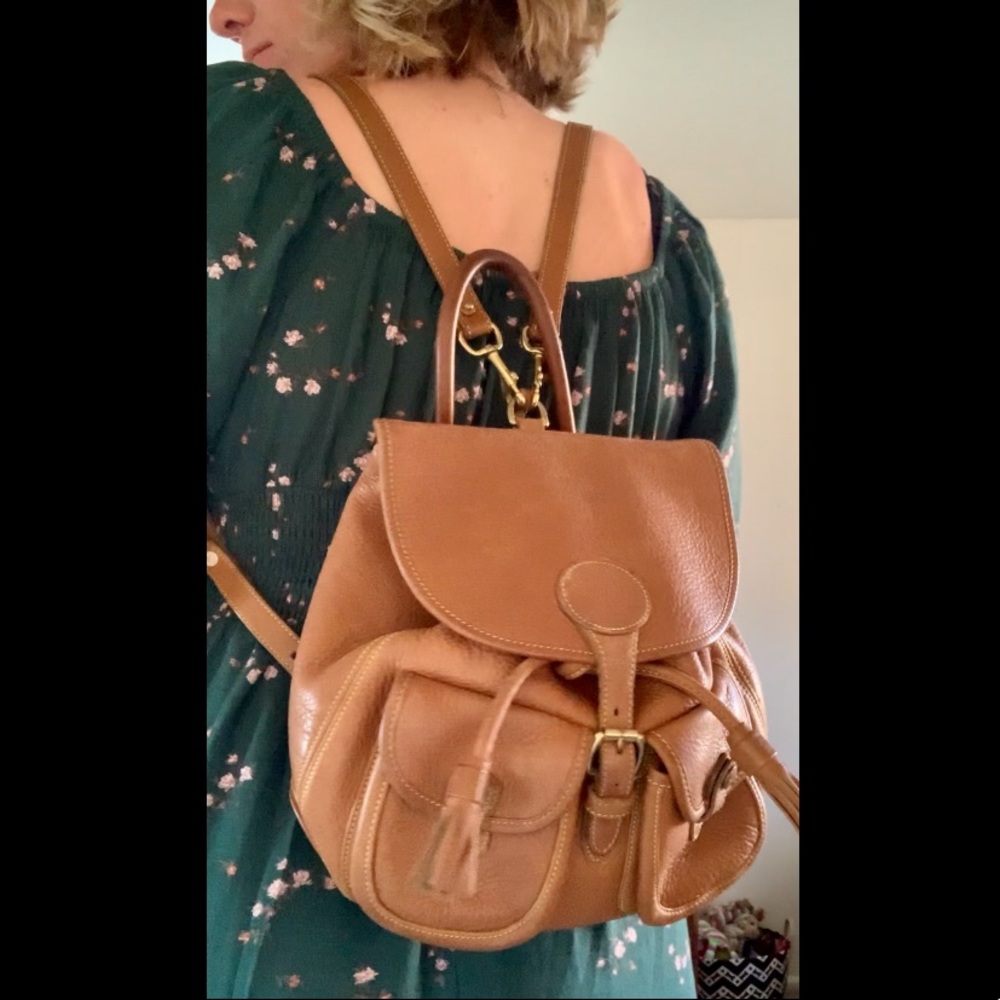 Dooney and Bourke mini leather backpack purse